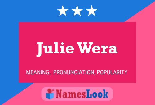 Постер имени Julie Wera