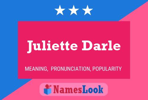 Постер имени Juliette Darle