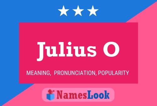 Постер имени Julius O