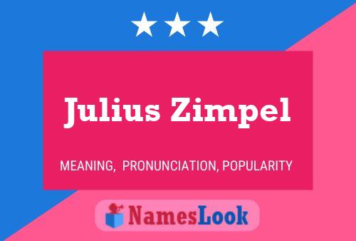 Постер имени Julius Zimpel