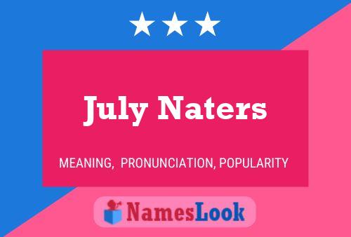 Постер имени July Naters