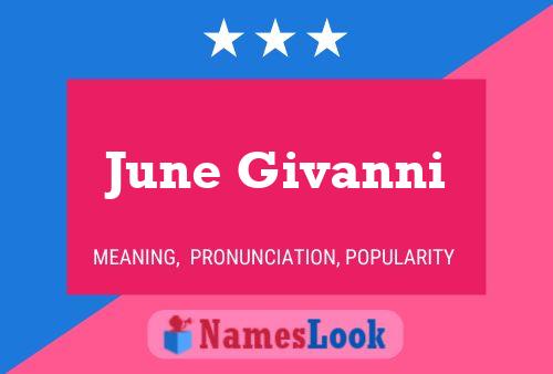 Постер имени June Givanni