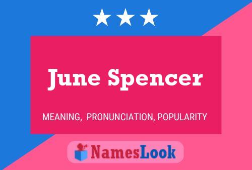 Постер имени June Spencer