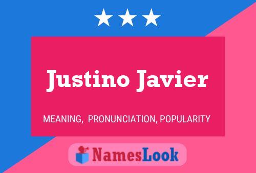 Постер имени Justino Javier