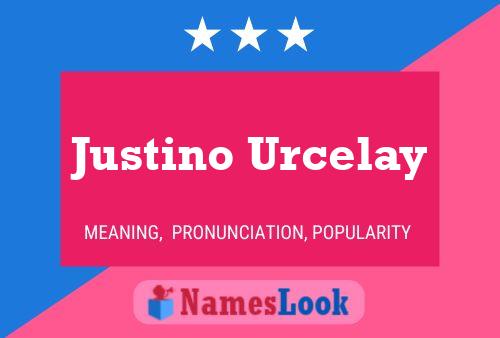 Постер имени Justino Urcelay