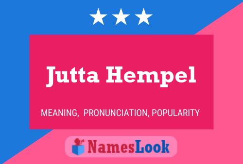 Постер имени Jutta Hempel