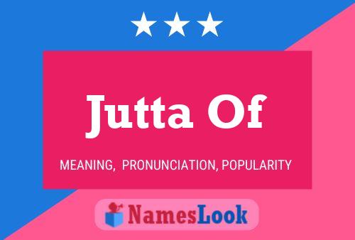 Постер имени Jutta Of