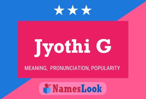 Постер имени Jyothi G