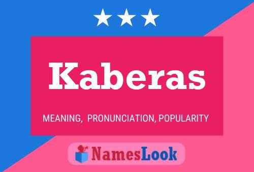 Постер имени Kaberas