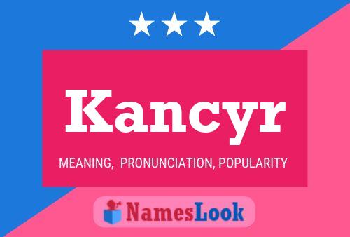 Постер имени Kancyr