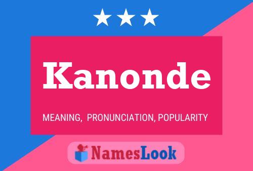 Постер имени Kanonde