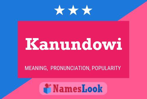 Постер имени Kanundowi