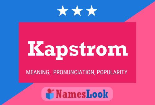 Постер имени Kapstrom