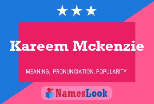 Постер имени Kareem Mckenzie