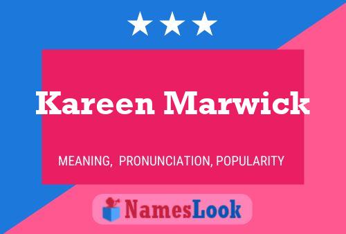 Постер имени Kareen Marwick