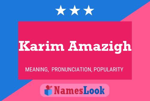 Постер имени Karim Amazigh