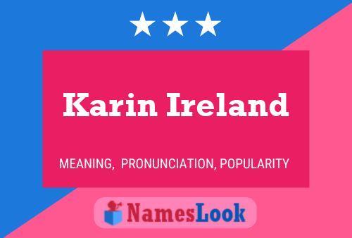 Постер имени Karin Ireland