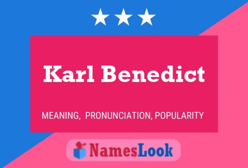 Постер имени Karl Benedict