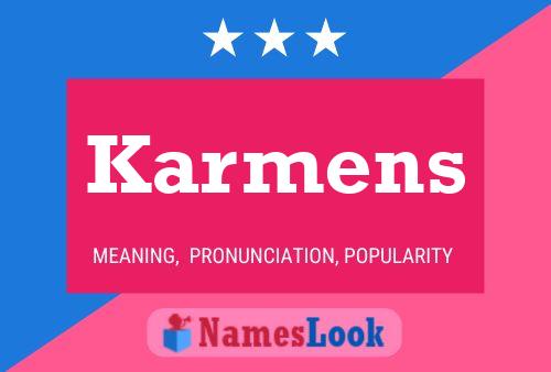 Постер имени Karmens