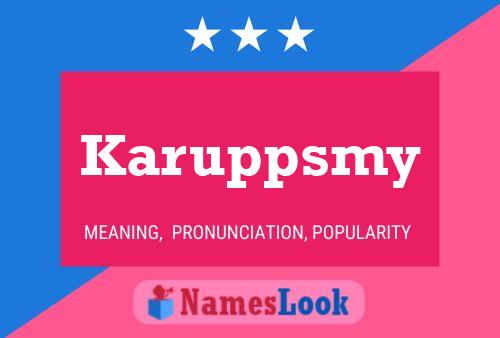 Постер имени Karuppsmy