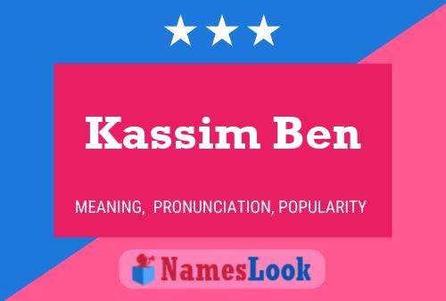 Постер имени Kassim Ben