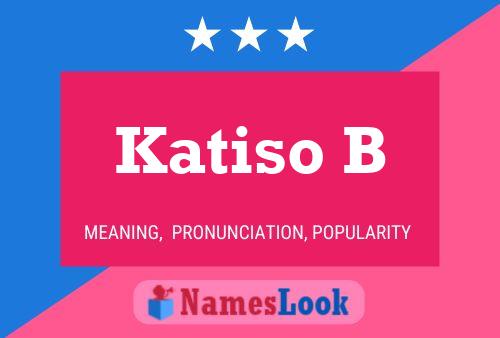 Постер имени Katiso B