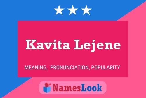 Постер имени Kavita Lejene