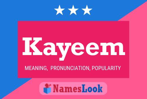 Постер имени Kayeem