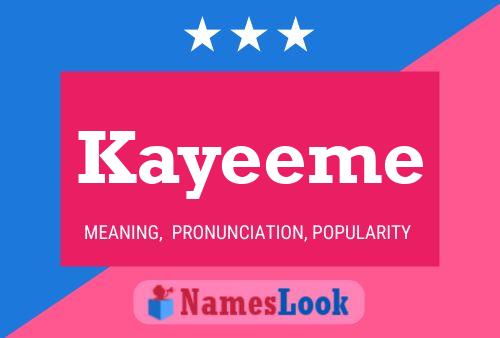 Постер имени Kayeeme