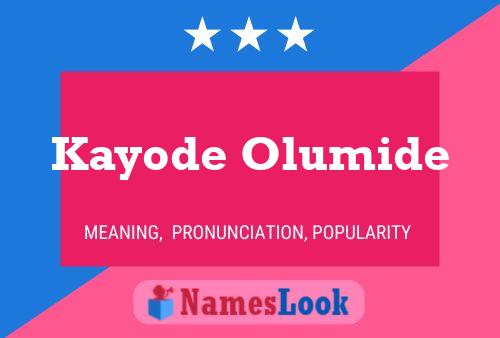 Постер имени Kayode Olumide