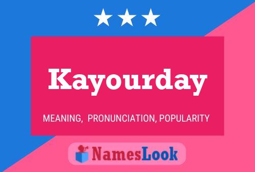 Постер имени Kayourday