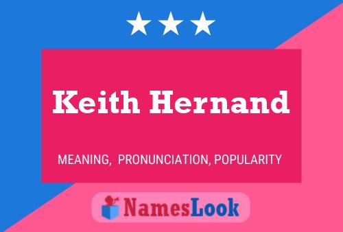 Постер имени Keith Hernand