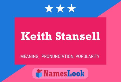 Постер имени Keith Stansell