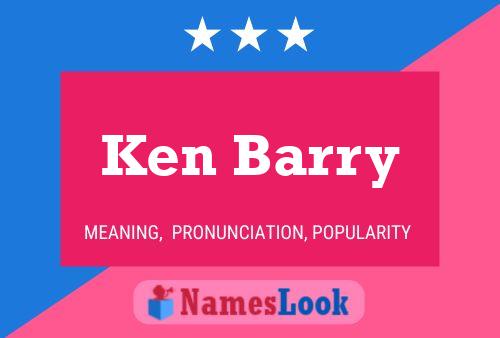 Постер имени Ken Barry