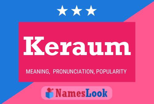 Постер имени Keraum