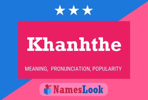 Постер имени Khanhthe