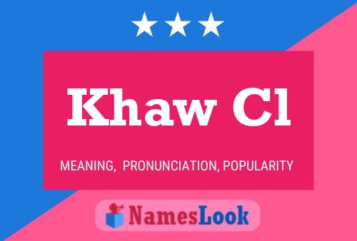 Постер имени Khaw Cl