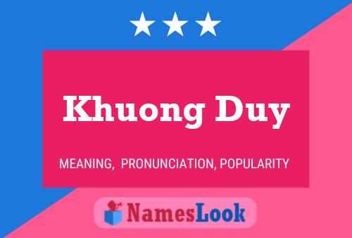 Постер имени Khuong Duy