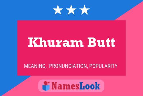 Постер имени Khuram Butt