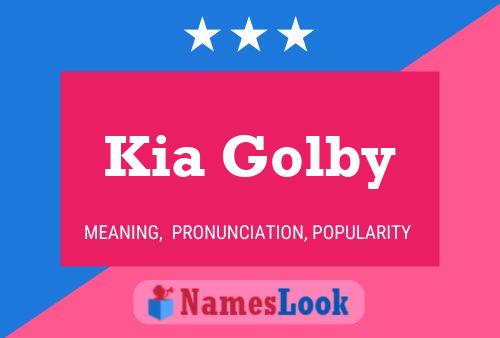 Постер имени Kia Golby