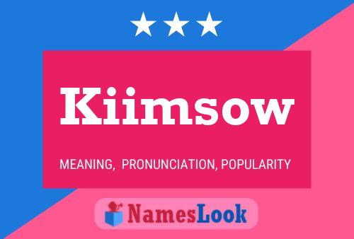 Постер имени Kiimsow