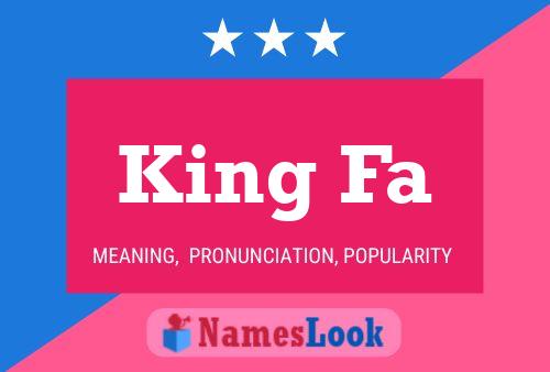 Постер имени King Fa