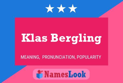 Постер имени Klas Bergling