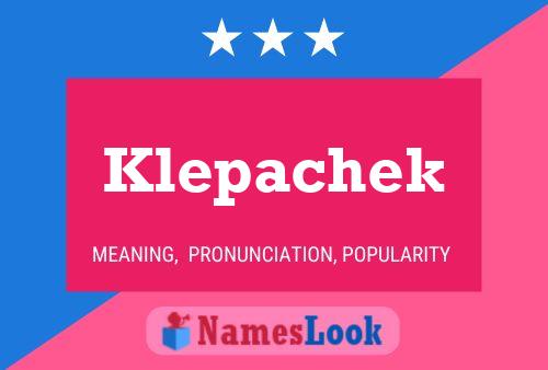 Постер имени Klepachek