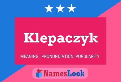 Постер имени Klepaczyk