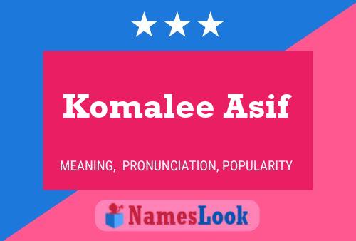 Постер имени Komalee Asif