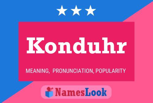 Постер имени Konduhr