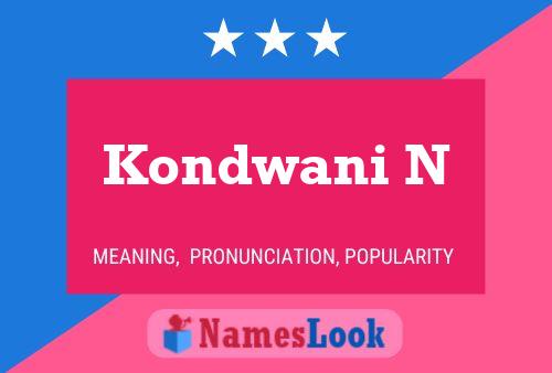 Постер имени Kondwani N