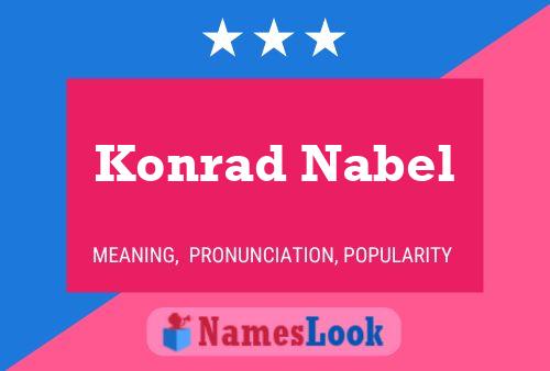 Постер имени Konrad Nabel