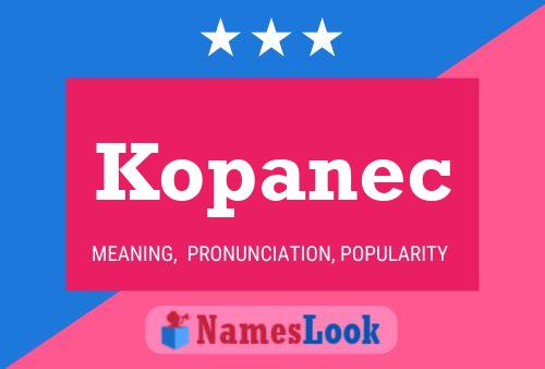 Постер имени Kopanec